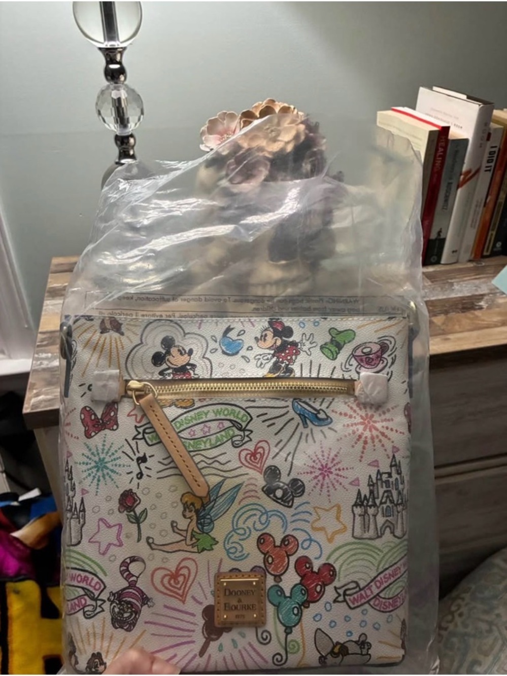 NEW! Dooney & Bourke Disney Print Crossbody Bag in Multicolor